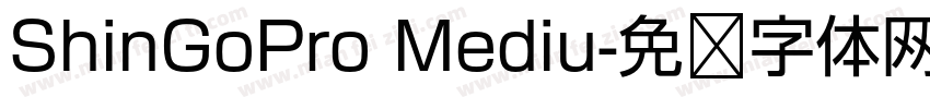 ShinGoPro Mediu字体转换